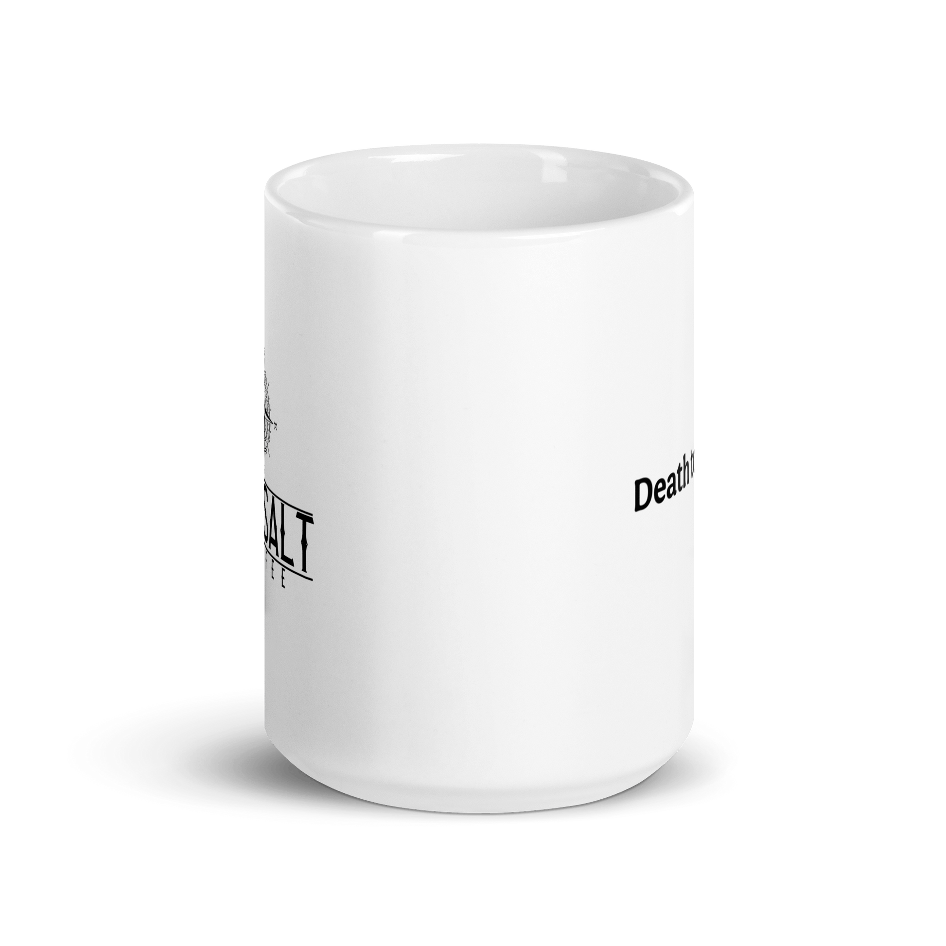 NavyHumor GEAR Modern Death to Decaf Mug (white)
