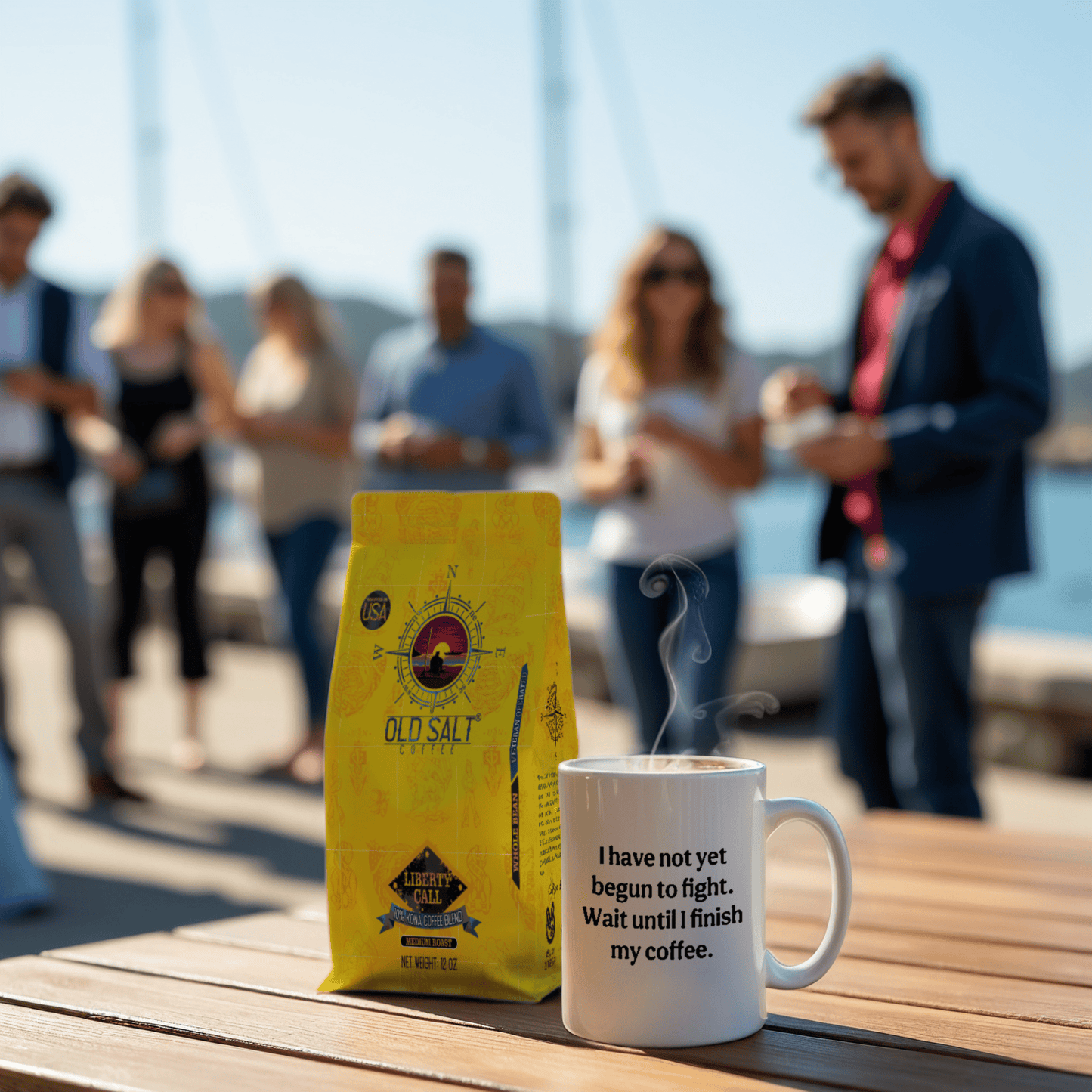 NavyHumor GEAR Modern Not Yet Begun to Fight Mug (white)