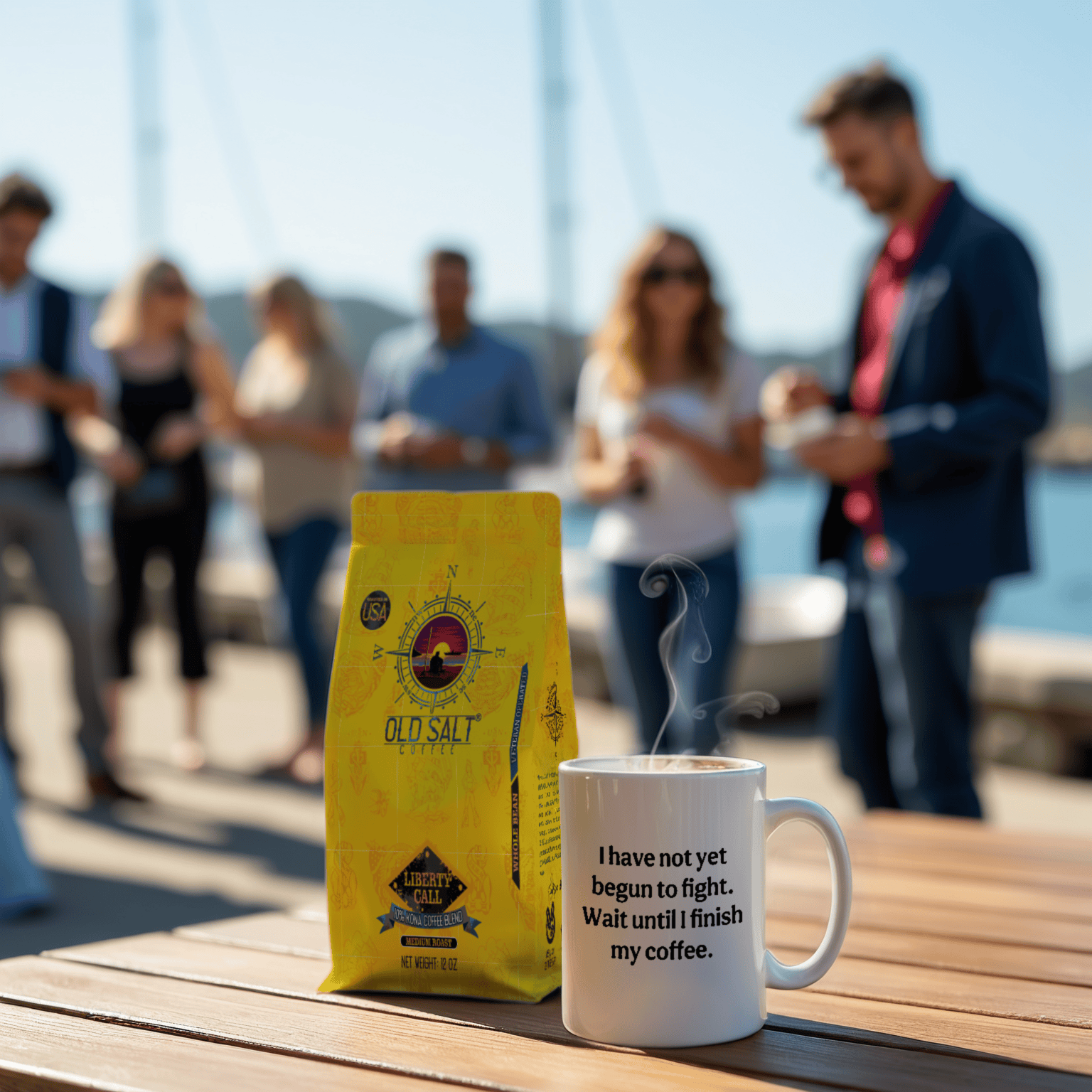 NavyHumor GEAR Modern Not Yet Begun to Fight Mug (white)
