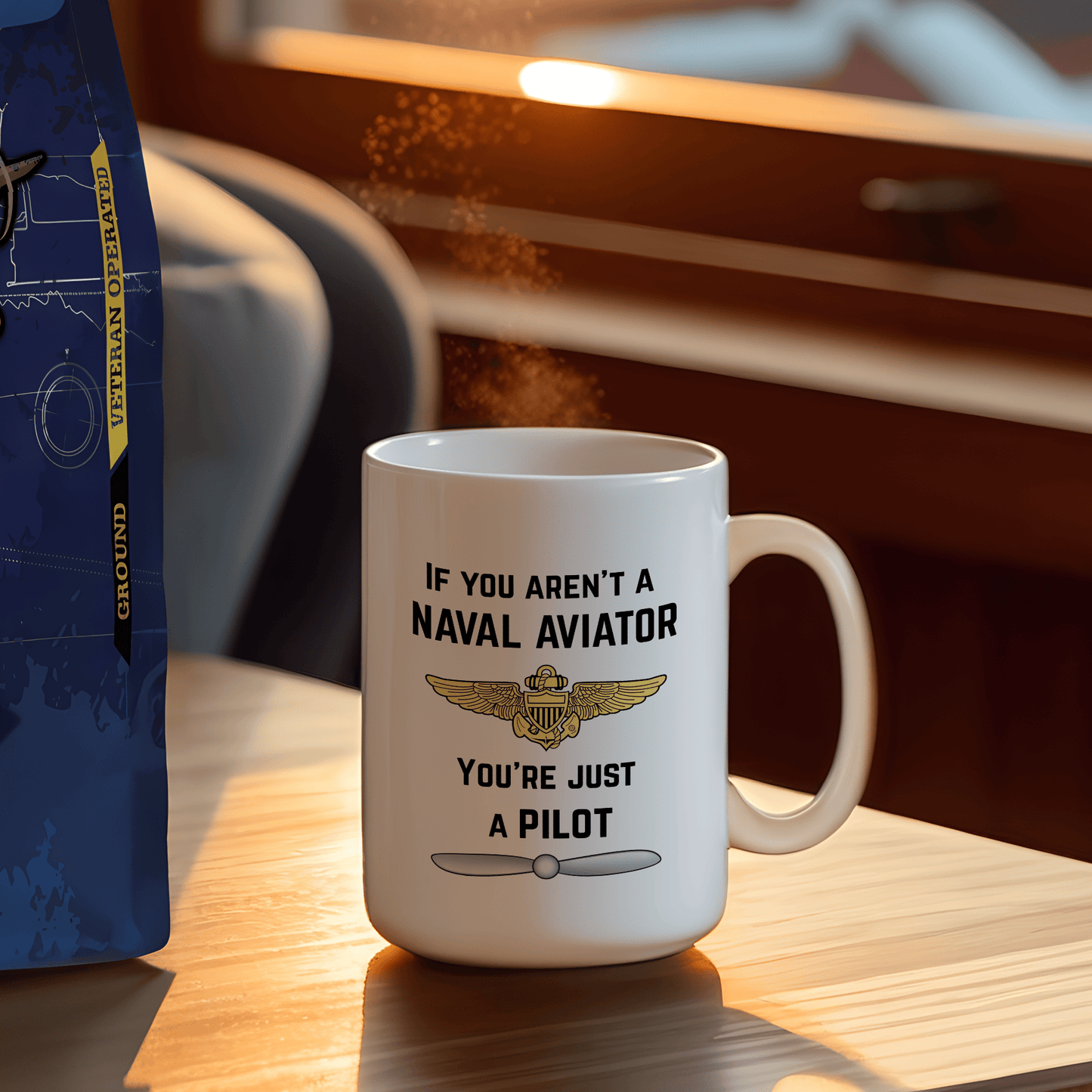 NavyHumor GEAR Naval Aviator Mug (white)