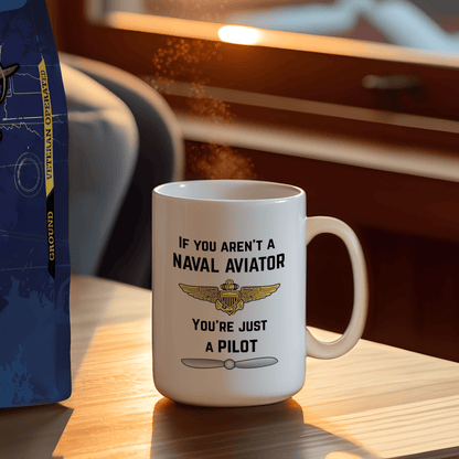 NavyHumor GEAR Naval Aviator Mug (white)