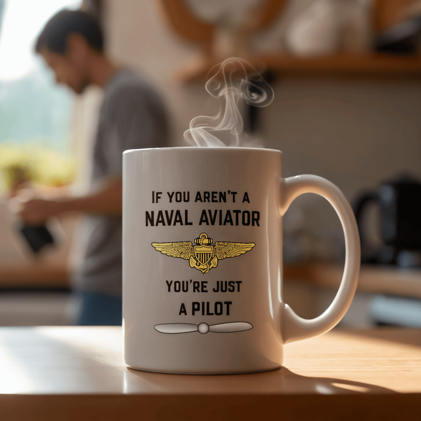NavyHumor GEAR Naval Aviator Mug (white)