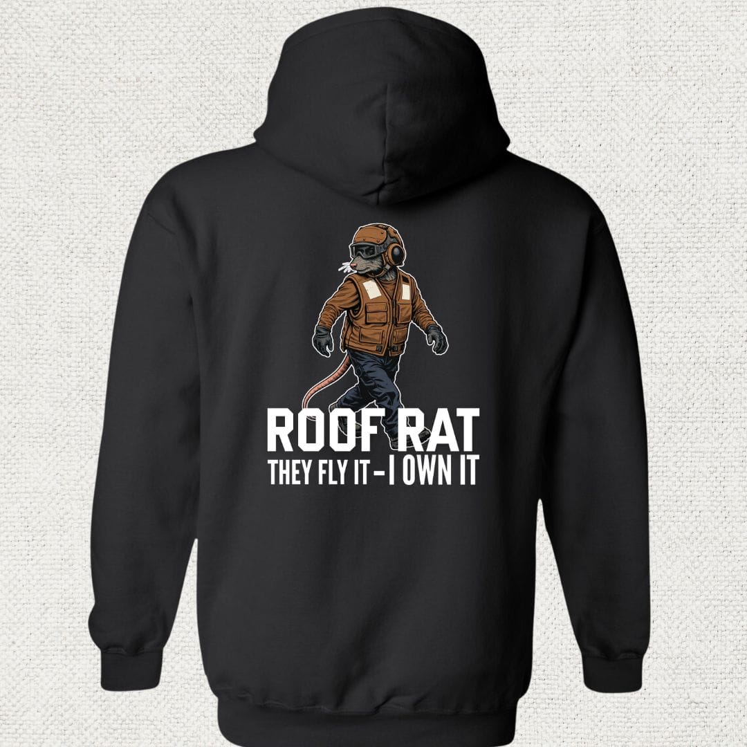NavyHumor Hoodie Black / S Brown Roof Rat - Hoodie