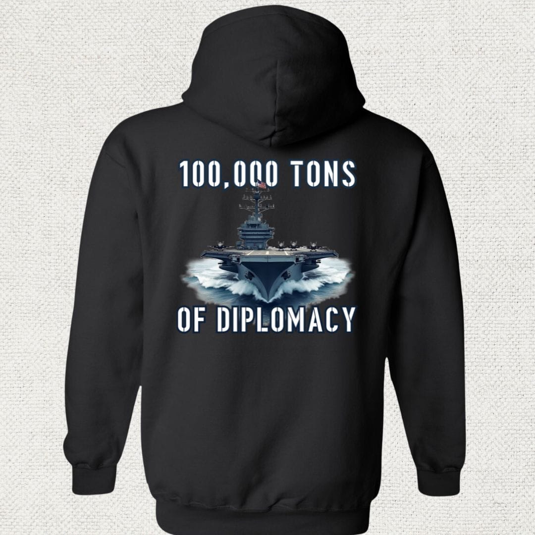 NavyHumor Hoodie Black / S Carrier Diplomacy Hoodie