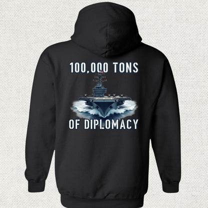 NavyHumor Hoodie Black / S Carrier Diplomacy Hoodie