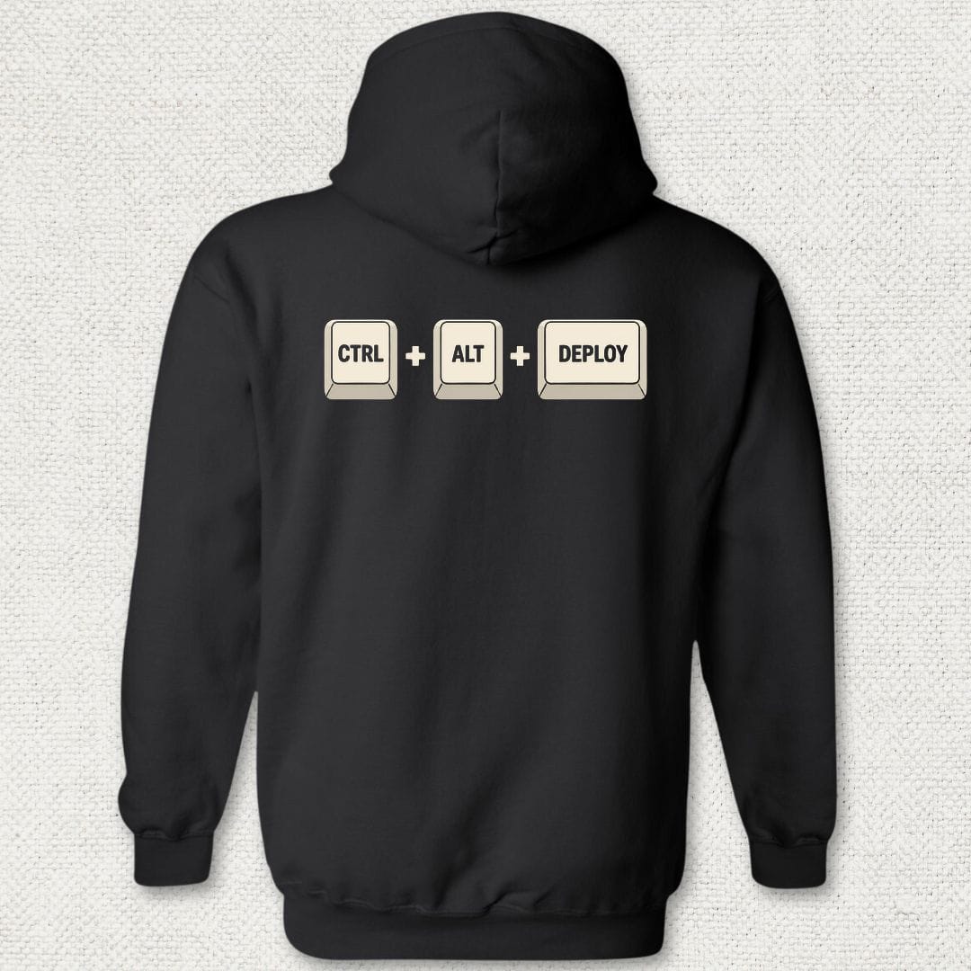 NavyHumor Hoodie Black / S CTRL-ALT-DEPLOY Hoodie