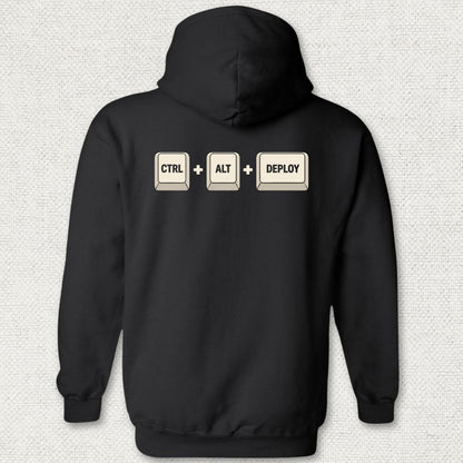 NavyHumor Hoodie Black / S CTRL-ALT-DEPLOY Hoodie