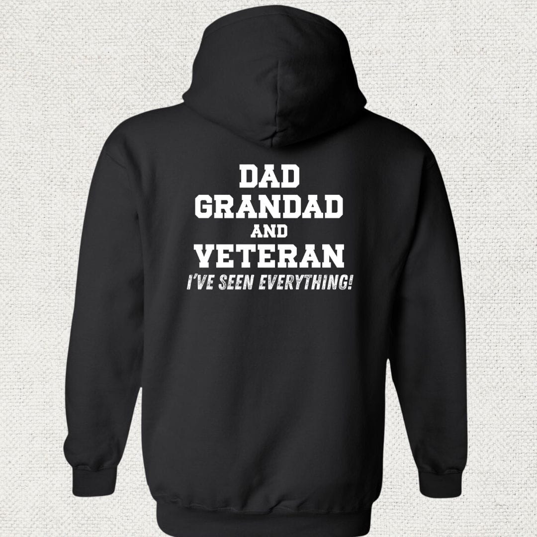 NavyHumor Hoodie Black / S Dad, Grandad and Veteran Hoodie