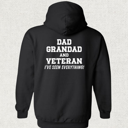 NavyHumor Hoodie Black / S Dad, Grandad and Veteran Hoodie