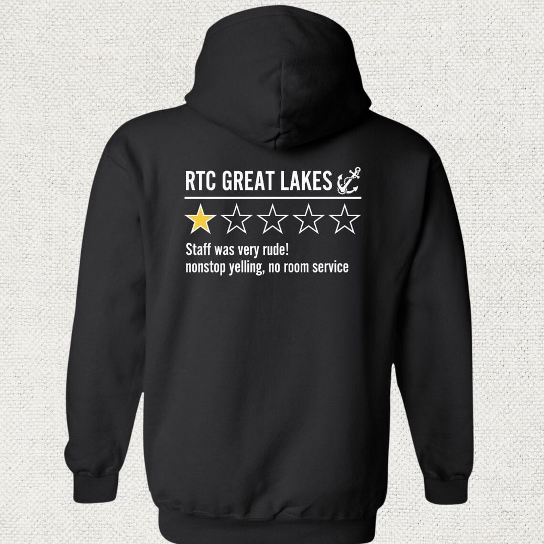 NavyHumor Hoodie Black / S Great Lake Review Hoodie