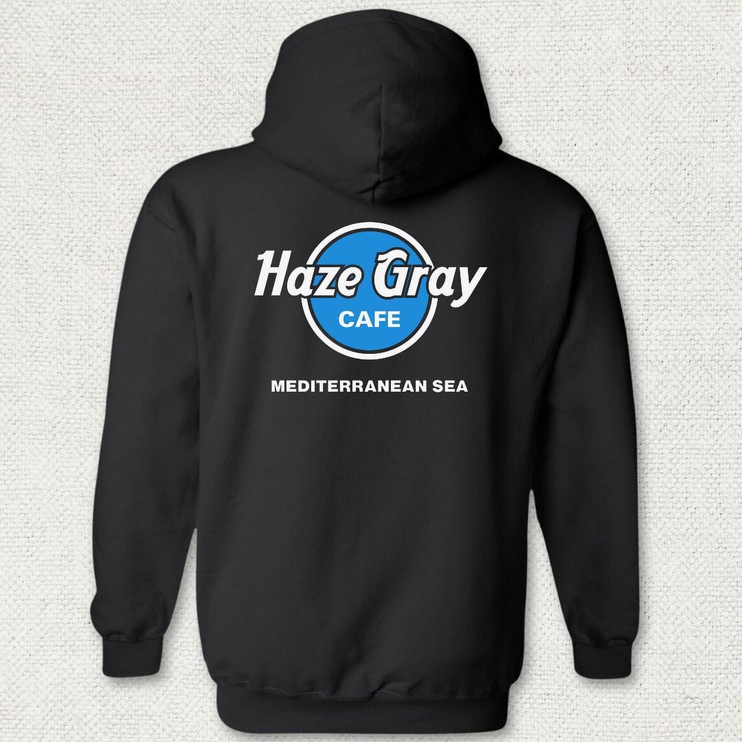 NavyHumor Hoodie Black / S Haze Gray Cafe - Mediterranean Sea Hoodie