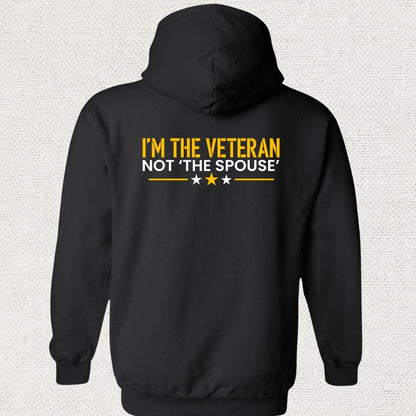 NavyHumor Hoodie Black / S I'm The Veteran Hoodie