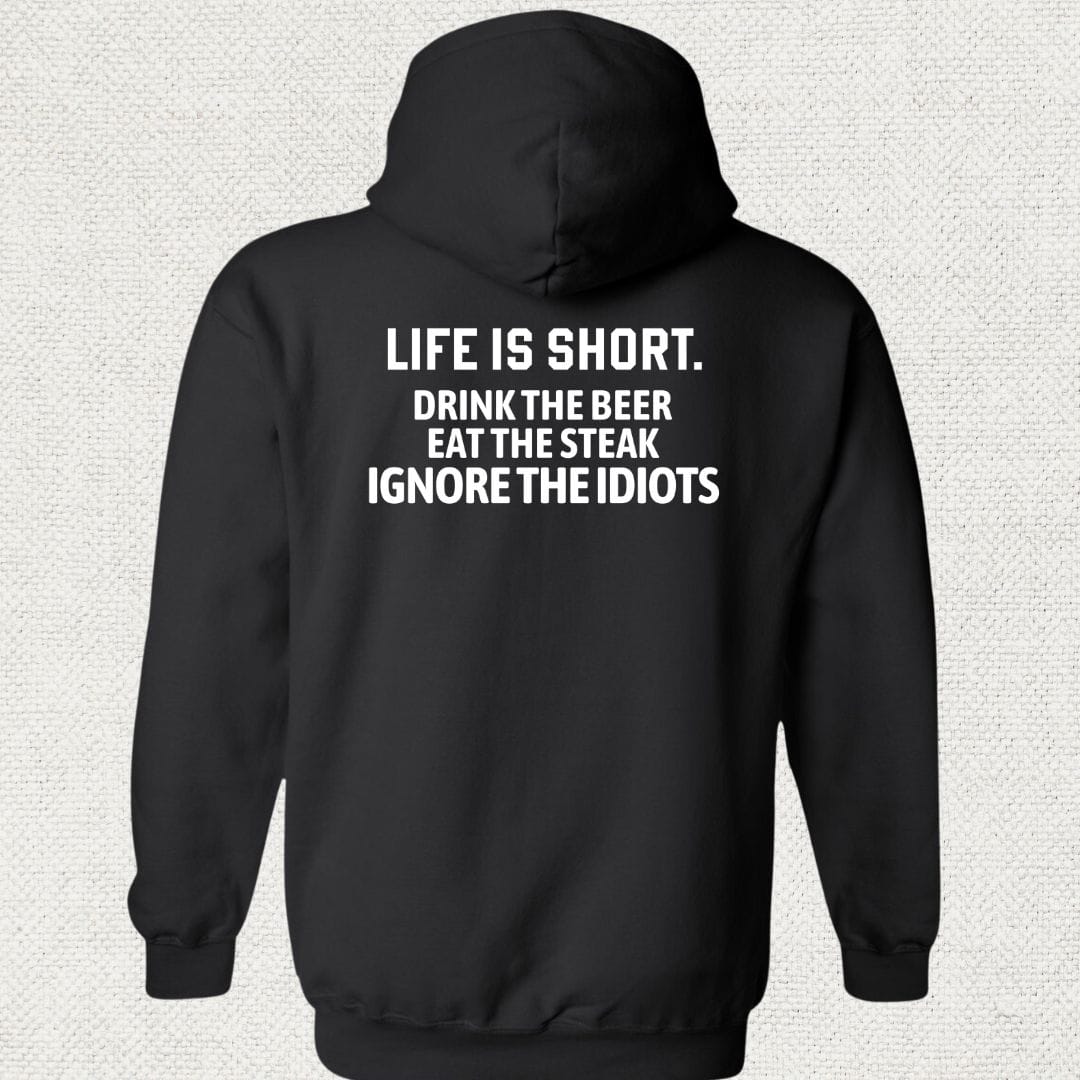 NavyHumor Hoodie Black / S Life Is Short Hoodie