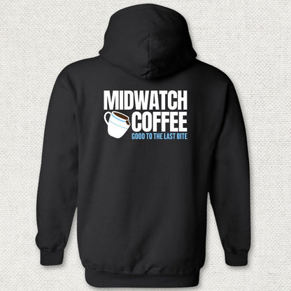 NavyHumor Hoodie Black / S Midwatch Coffee - Good to the Last Bite Hoodie