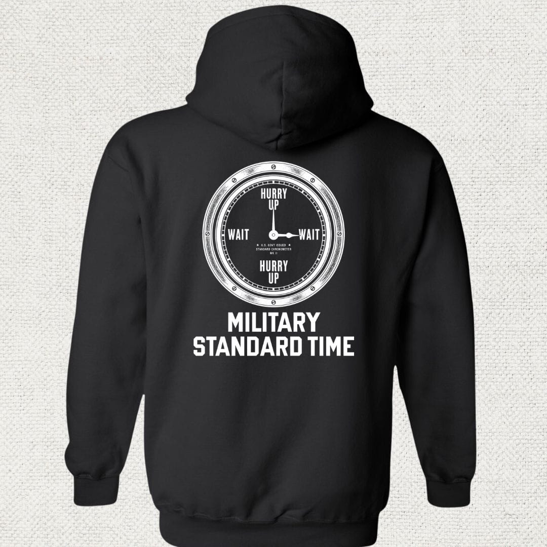 NavyHumor Hoodie Black / S Military Standard Time Hoodie