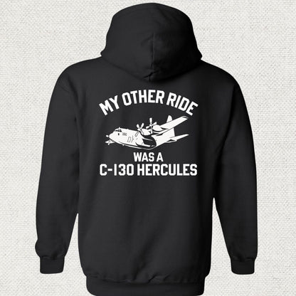 NavyHumor Hoodie Black / S My Other Ride Was A C-130 Hercules Hoodie