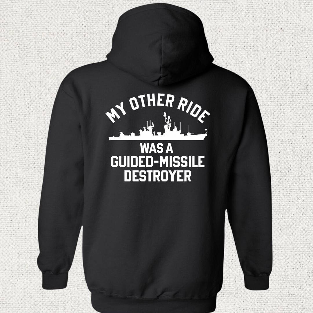 NavyHumor Hoodie Black / S My Other Ride Was A DDG (Adams-Class) Hoodie