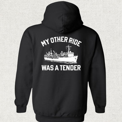 NavyHumor Hoodie Black / S My Other Ride Was A Fast Attack Hoodie