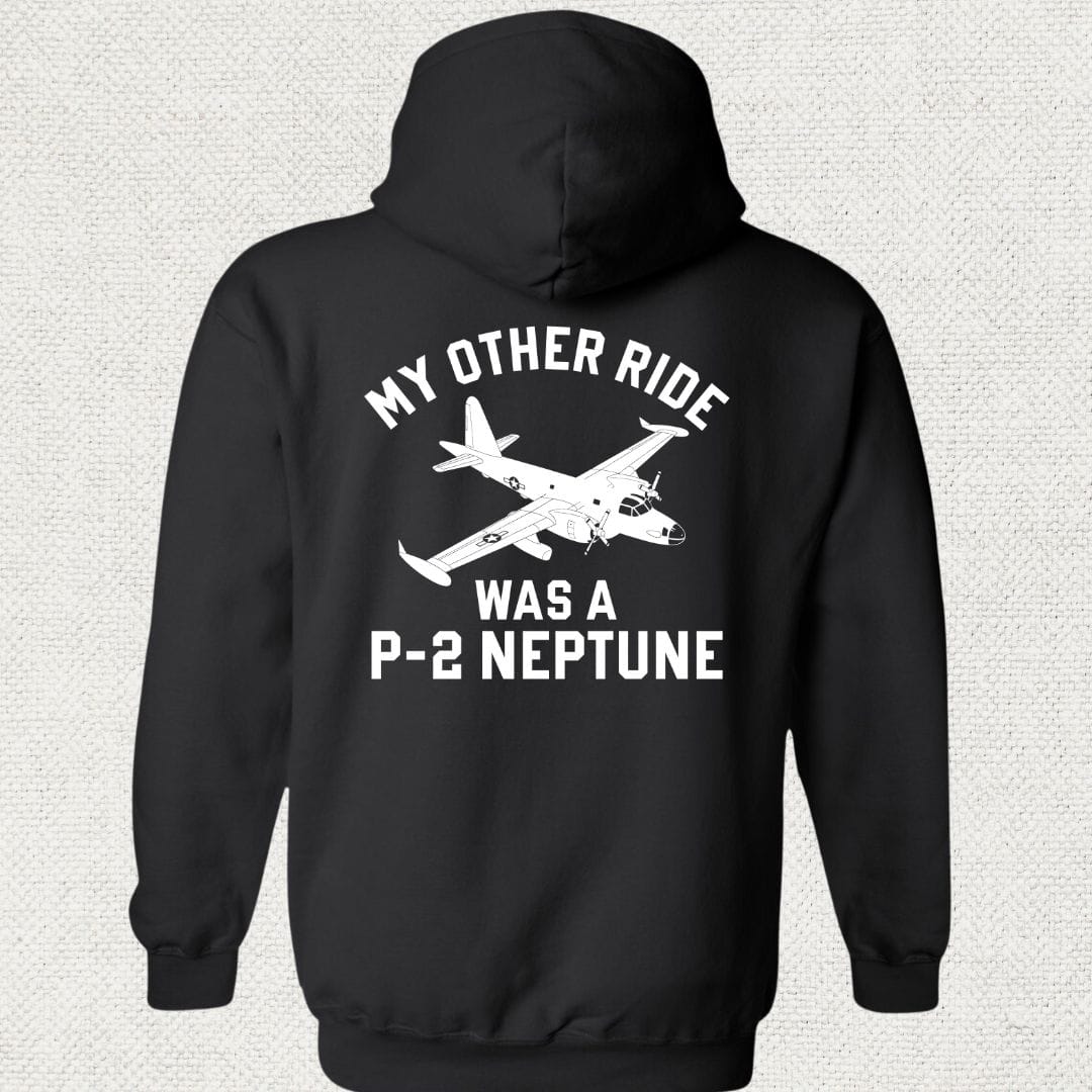 NavyHumor Hoodie Black / S My Other Ride Was A P-2 Neptune Hoodie