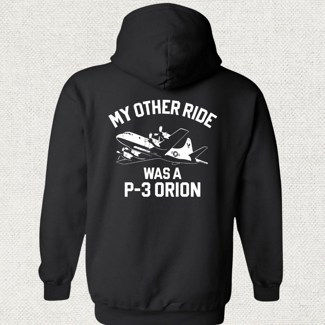 NavyHumor Hoodie Black / S My Other Ride Was A P-3 Orion Hoodie