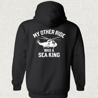 NavyHumor Hoodie Black / S My Other Ride Was A Sea King Hoodie