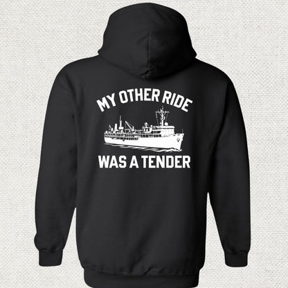 NavyHumor Hoodie Black / S My Other Ride Was A Tender Hoodie