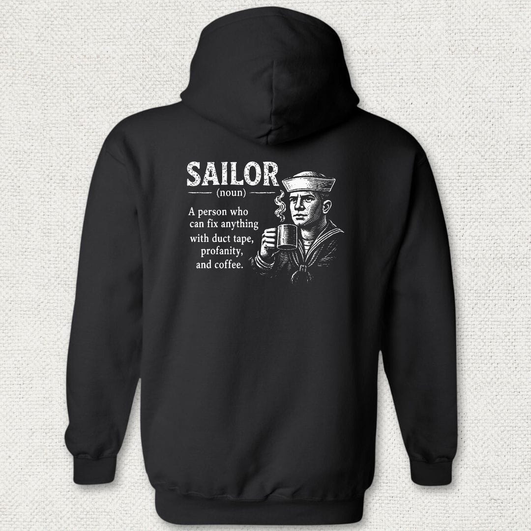 NavyHumor Hoodie Black / S Sailor Definition - Male Hoodie