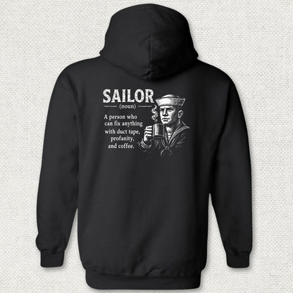 NavyHumor Hoodie Black / S Sailor Definition - Male Hoodie