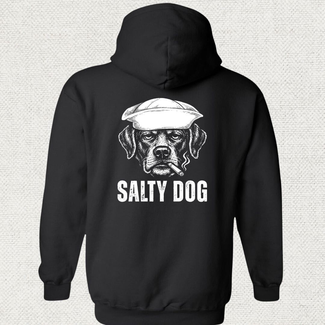 NavyHumor Hoodie Black / S Salty Dog Hoodie