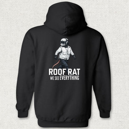 NavyHumor Hoodie Black / S White Roof Rat Hoodie