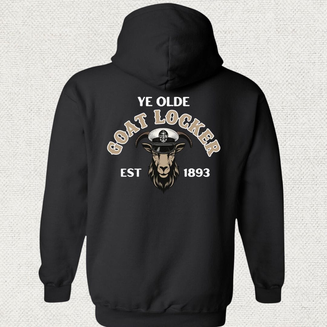 NavyHumor Hoodie Black / S Ye Olde Goat Locker Hoodie