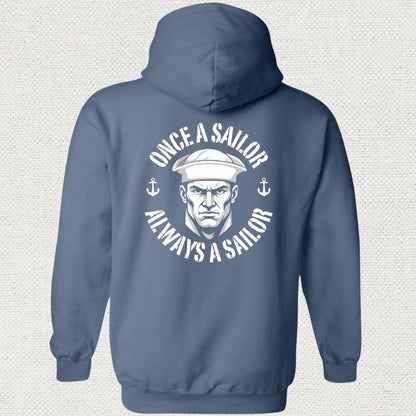 NavyHumor Hoodie Heather Navy / S Always A Sailor Hoodie