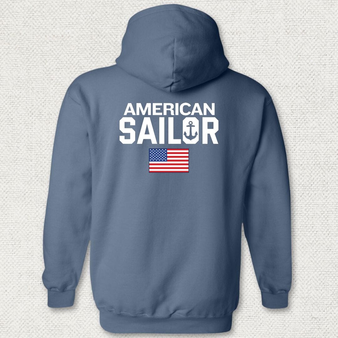 NavyHumor Hoodie Heather Navy / S American Sailor Hoodie