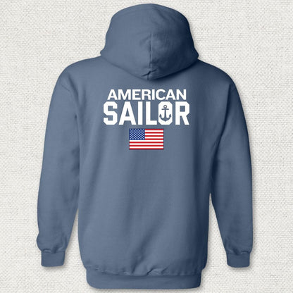NavyHumor Hoodie Heather Navy / S American Sailor Hoodie