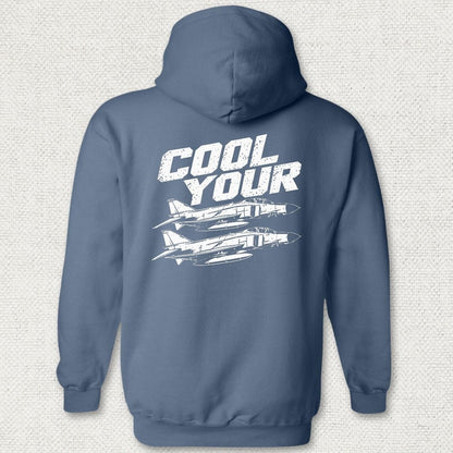 NavyHumor Hoodie Heather Navy / S Cool Your Jets Hoodie