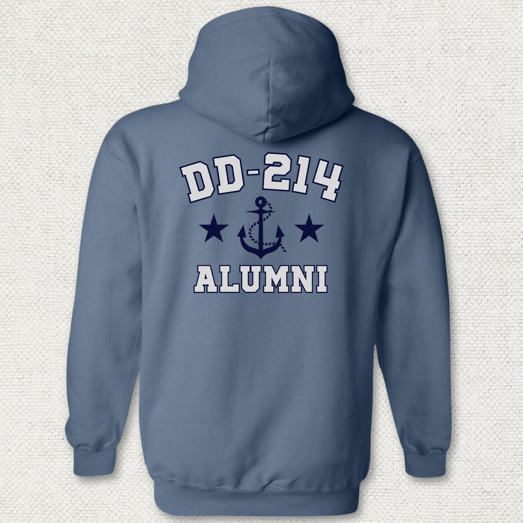 NavyHumor Hoodie Heather Navy / S DD-214 Alumni Hoodie