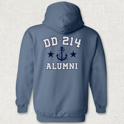 NavyHumor Hoodie Heather Navy / S DD-214 Alumni Hoodie