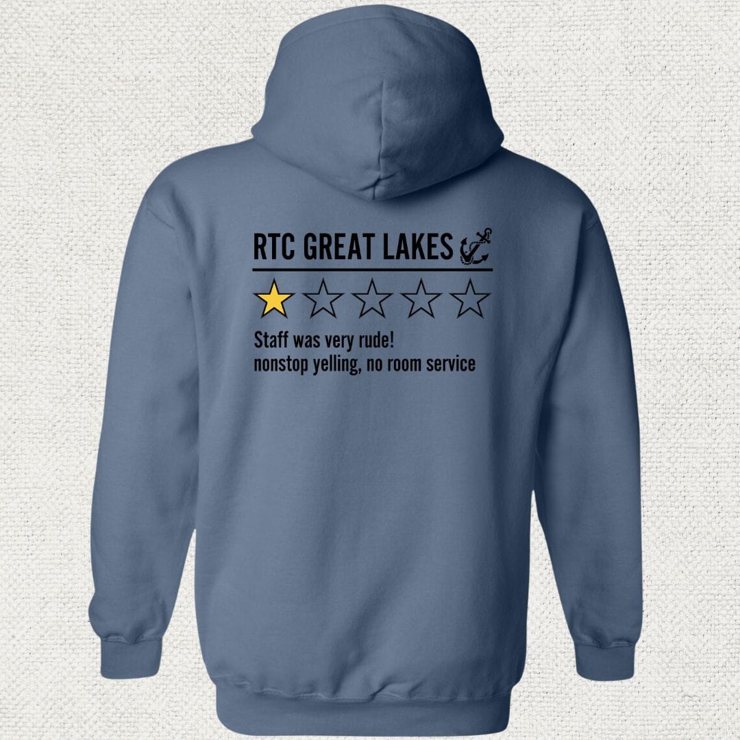 NavyHumor Hoodie Heather Navy / S Great Lake Review Hoodie