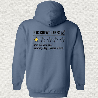 NavyHumor Hoodie Heather Navy / S Great Lake Review Hoodie