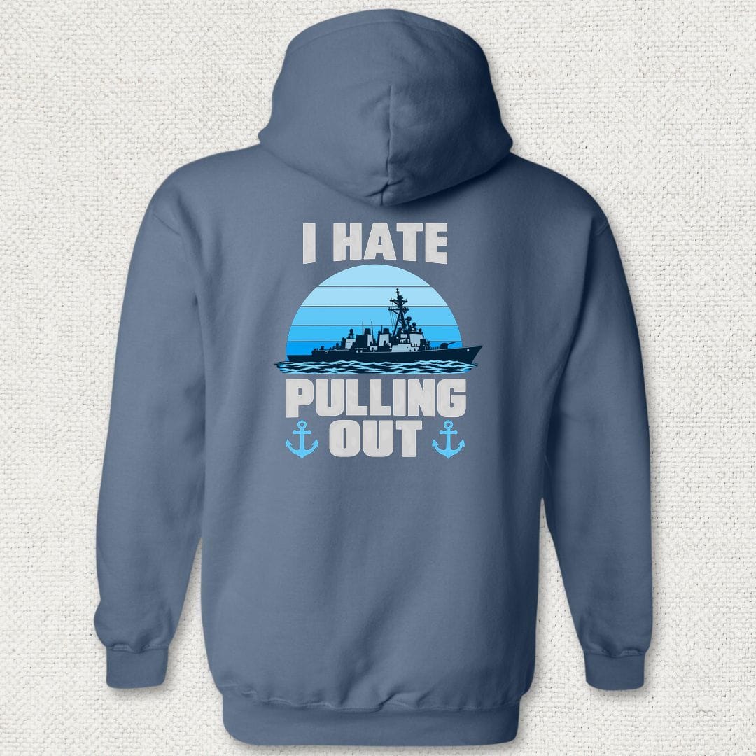 NavyHumor Hoodie Heather Navy / S I Hate Pulling Out Hoodie