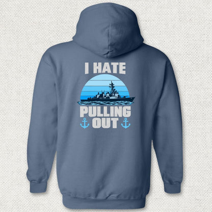 NavyHumor Hoodie Heather Navy / S I Hate Pulling Out Hoodie