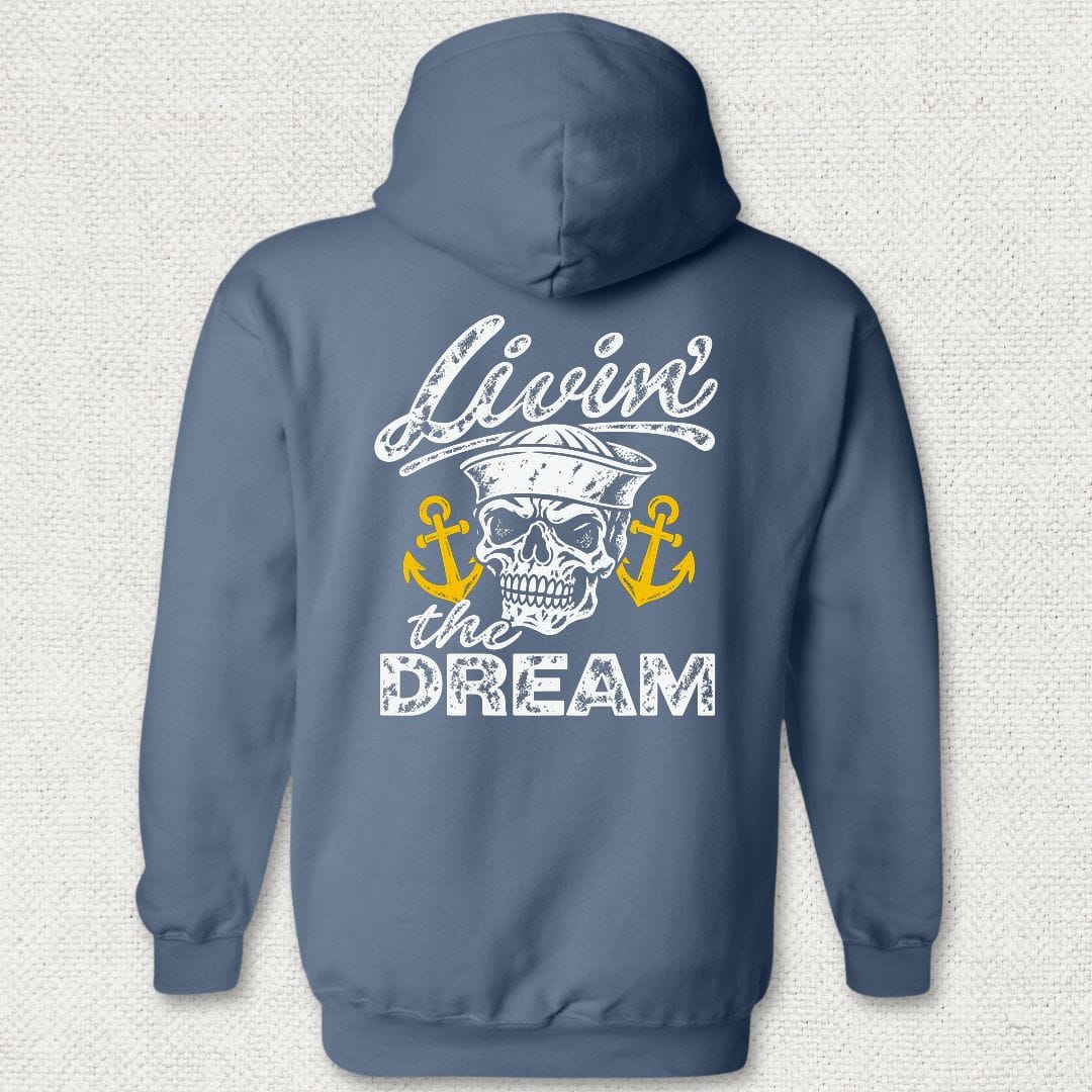 NavyHumor Hoodie Heather Navy / S Livin' The Dream Hoodie