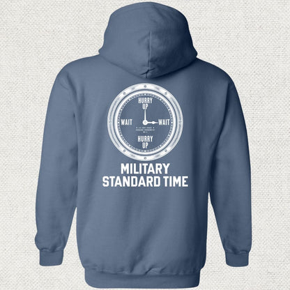 NavyHumor Hoodie Heather Navy / S Military Standard Time Hoodie