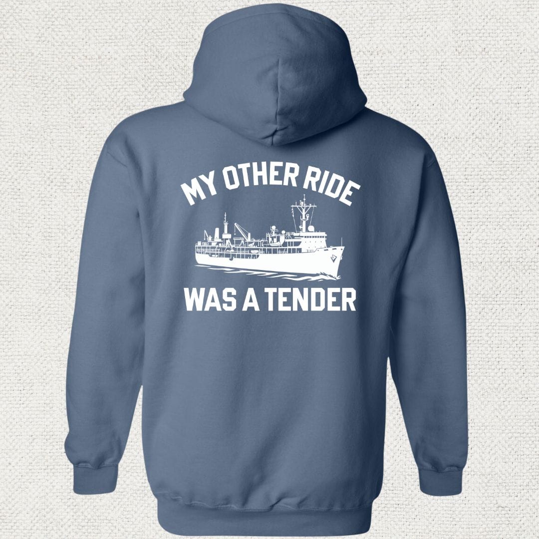 NavyHumor Hoodie Heather Navy / S My Other Ride Was A Fast Attack Hoodie