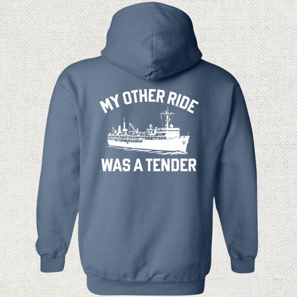 NavyHumor Hoodie Heather Navy / S My Other Ride Was A Fast Attack Hoodie