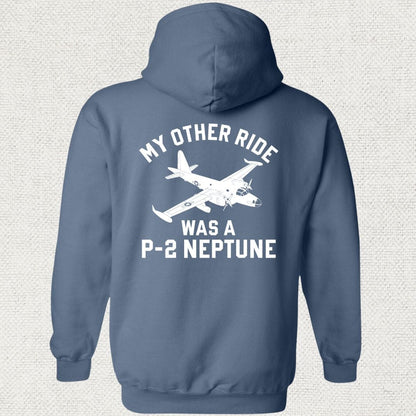 NavyHumor Hoodie Heather Navy / S My Other Ride Was A P-2 Neptune Hoodie