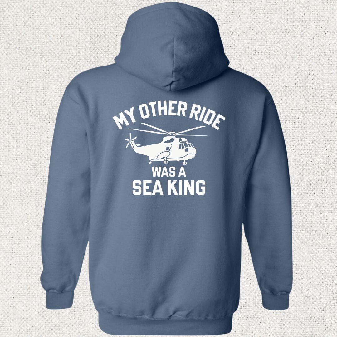 NavyHumor Hoodie Heather Navy / S My Other Ride Was A Sea King Hoodie