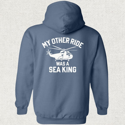 NavyHumor Hoodie Heather Navy / S My Other Ride Was A Sea King Hoodie