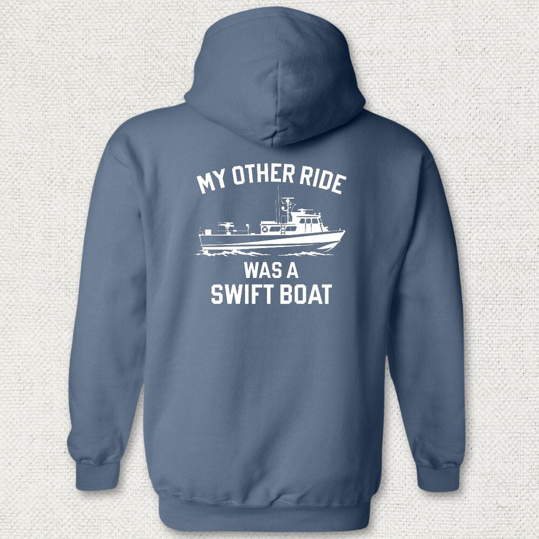NavyHumor Hoodie Heather Navy / S My Other Ride Was A Swift Boat Hoodie