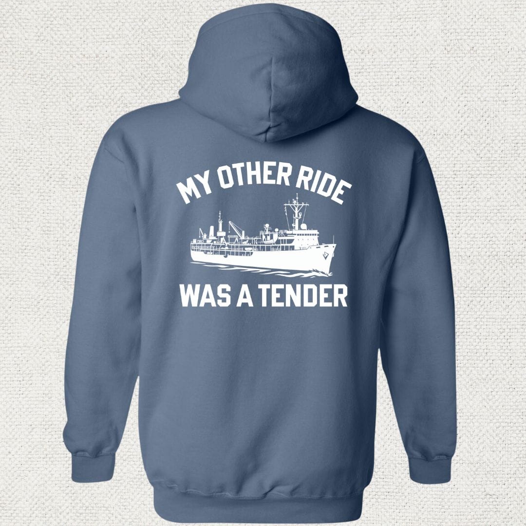 NavyHumor Hoodie Heather Navy / S My Other Ride Was A Tender Hoodie